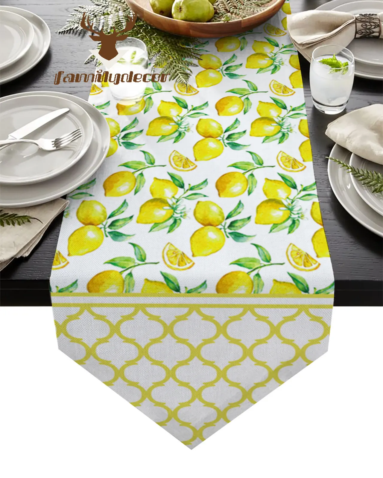 

Летний лимон, марокканские скатерти для стола с ковриком для кухни, скатерть для журнального столика, Свадебный декор, скатерти для стола