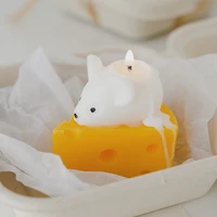creative cheese mouse scented candles cute home decor birthday party candles wedding gifts household emergency candles