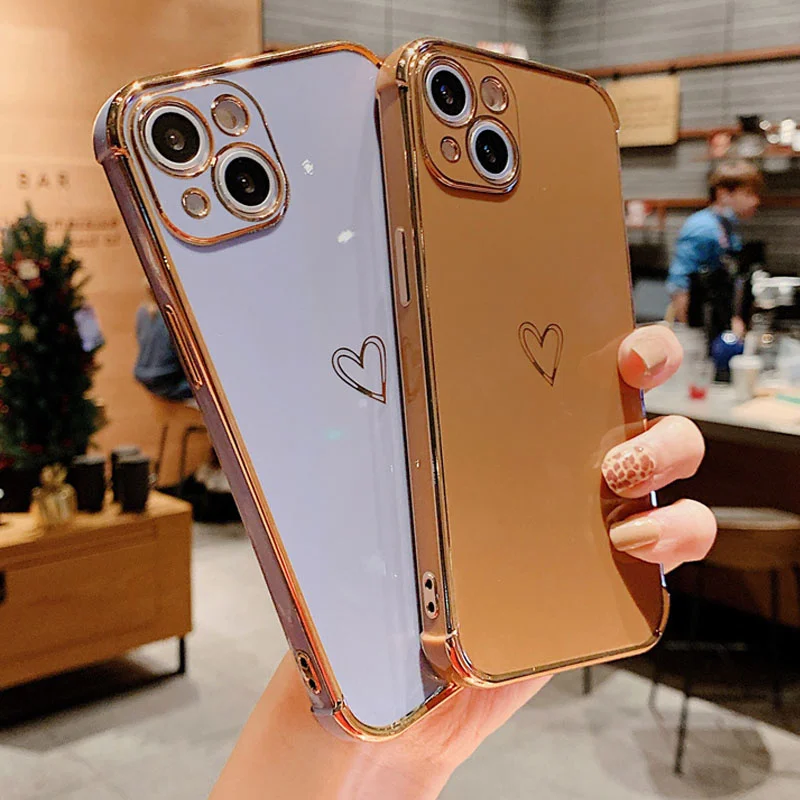 Ударопрочный Мягкий чехол из ТПУ для iPhone совместим с моделями 13 12pro 11pro max XR XS x 7 8 plus