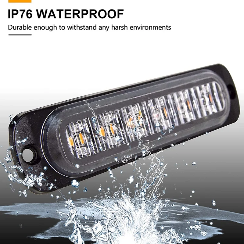 Светодиодные аварийные стробоскопы желтый 6 светодиодный стробоскоп