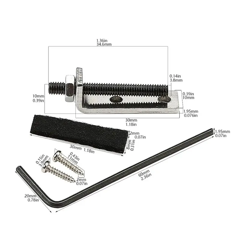 ONGE 2X стопор тремоло, стабилизатор моста для гитары Floyd Rose Schaller, латунь (art.: 3920d47dade3e) - 3920d47dade3e
