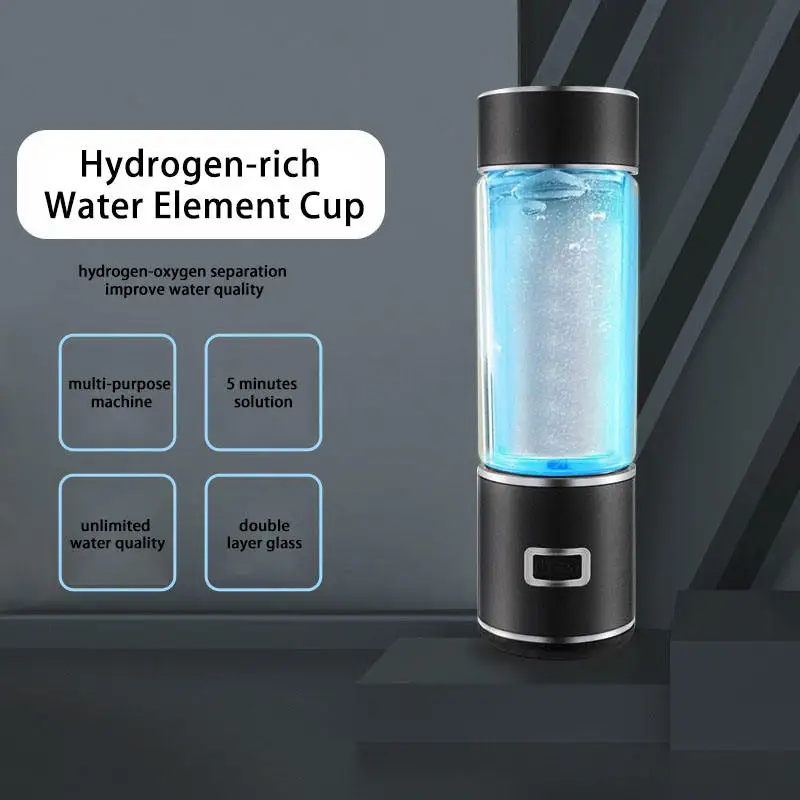 Electric Water Filter Hydrogen Water Generator Water Bottle Ionizer Maker Hydrogen-Rich Water Antioxidants ORP Hydrogen Bottle