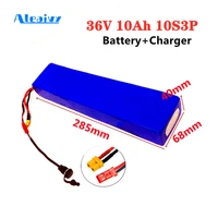 aleaivy m365 replaceable battery 36v 10ah 18650 lithium battery pack 10s3p 42v 250w600w for xiaomi essential scooter charger