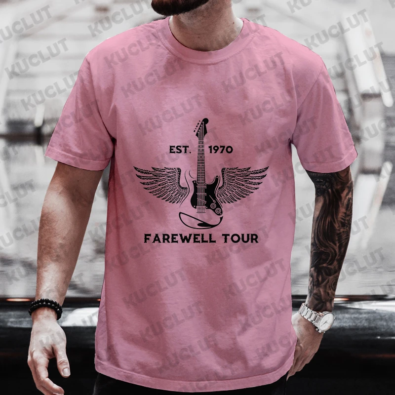 Футболка Farewell Tour Футболки Hard Rock Band с концертным туром Est 1970. для фанатов на заказ.