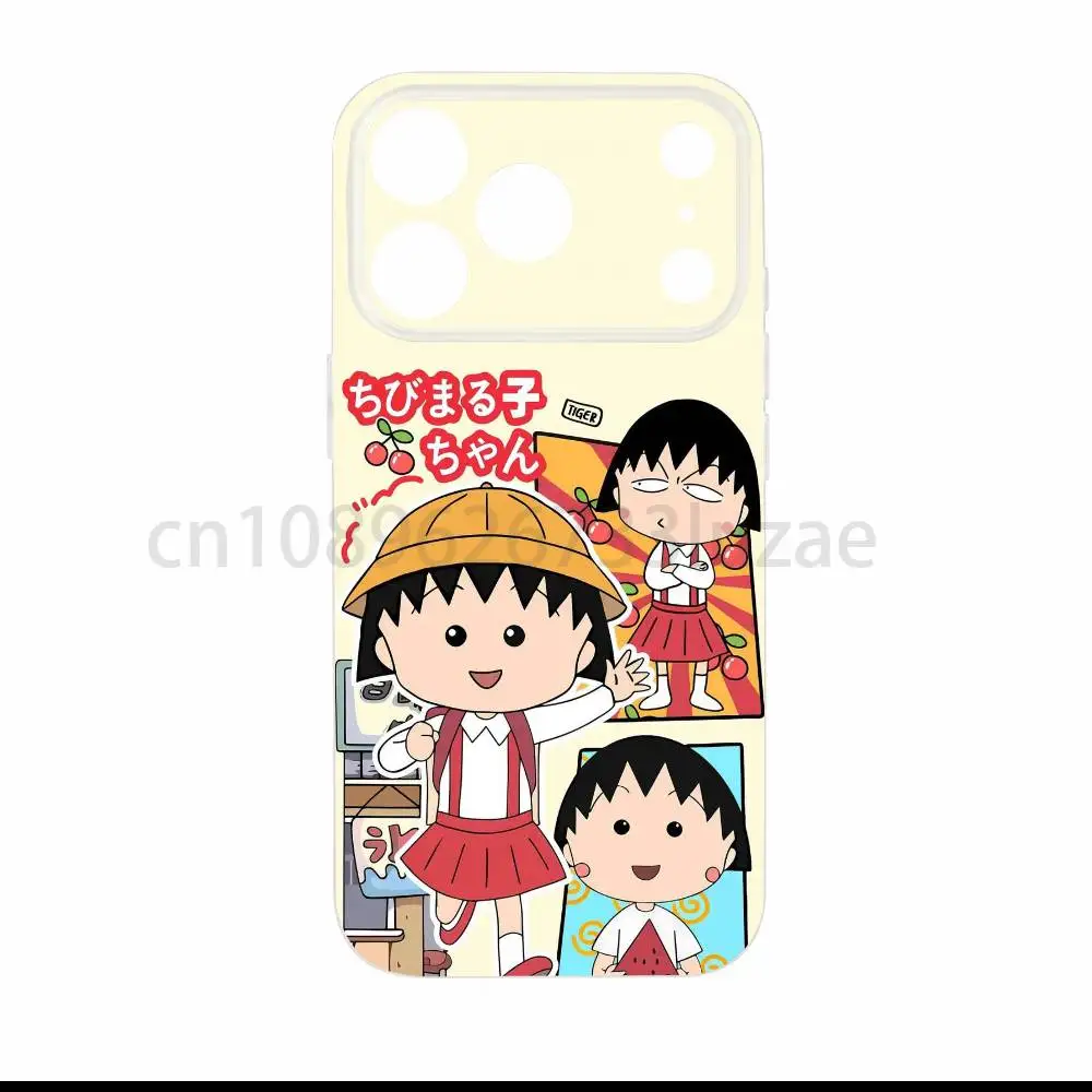 Фото Чехол C-Chibi M-Maruko-chan для Magsafe для iPhone 17 Air 16 15 14 Plus 13 12 11 ProMax, магнитный чехол для беспроводной зарядки №5