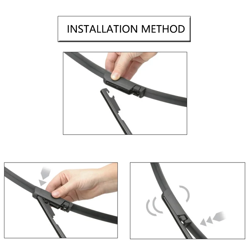 Сменные резиновые щетки стеклоочистителя для Audi A6 C6 4F 2004 ~ 2011