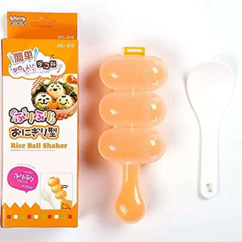 

2pcs Mini Shaking Rice Ball Children's Cartoon Rice Ball Complementary Food Plastic Environmental Protection Kitchen Tools Suppl