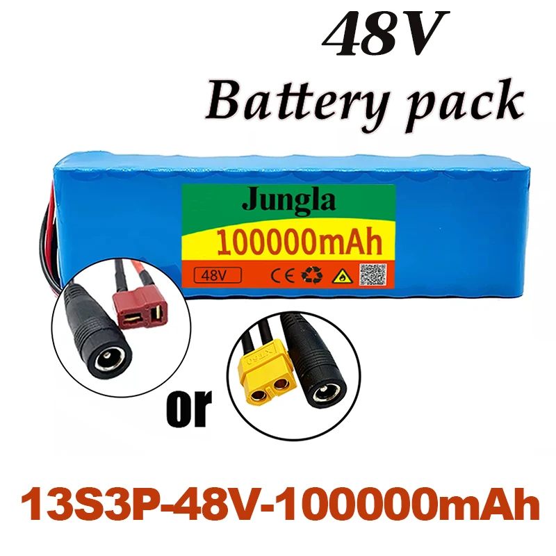 

13s3p 48V 100Ah 1000W 100000mah комплект литий-ионный батарей, электрический велосипед, электрический велосипед Скутер, с BMS и зарядным устройством