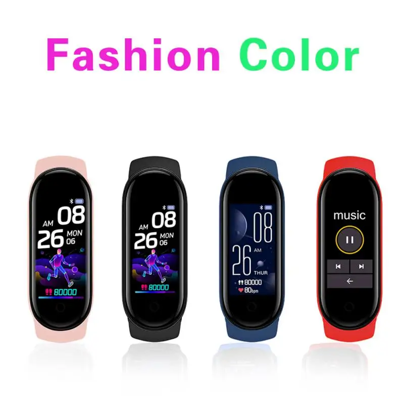 

617C M60895 2199 3 colours Bluetooth Fitness Bracelet Men Women Tracker Sports Band Pedometer Heart Rate