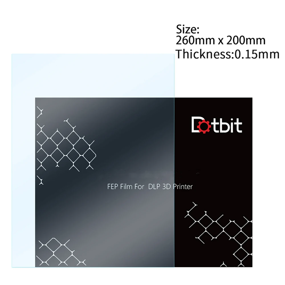 

FEP Film for ANYCUBIC Photon Mono X For Elegoo Saturn 260*200mm UV DLP LCD Resin 3D Printers 0.15mm Release Films Printer Parts