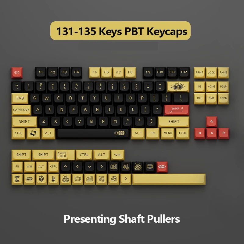 

Клавиатура Механическая PBT XDA с сублимационной печатью для любителей Cherry MX