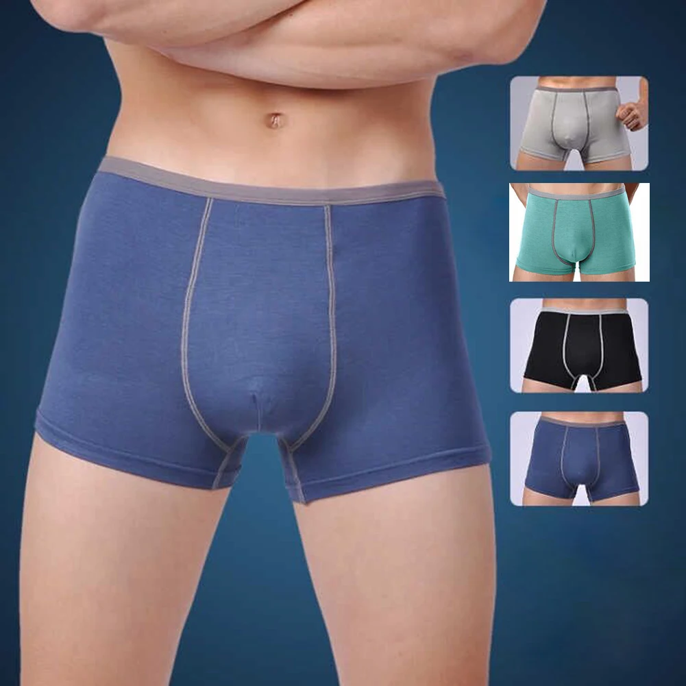 

U Convex Bag Design Large Size Mid Waist Panties Men's Breathable Underwear Hip Lift Panties Men Ropa Interior Hombre