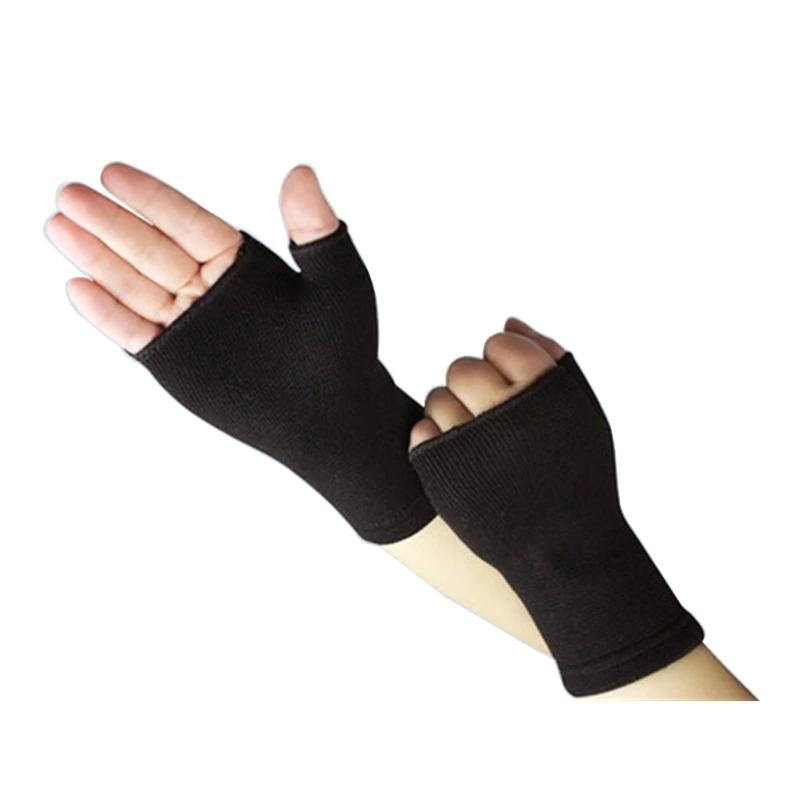 

Fingerless Wrist Gloves Sports Wrist Support Brace Compression Gloves