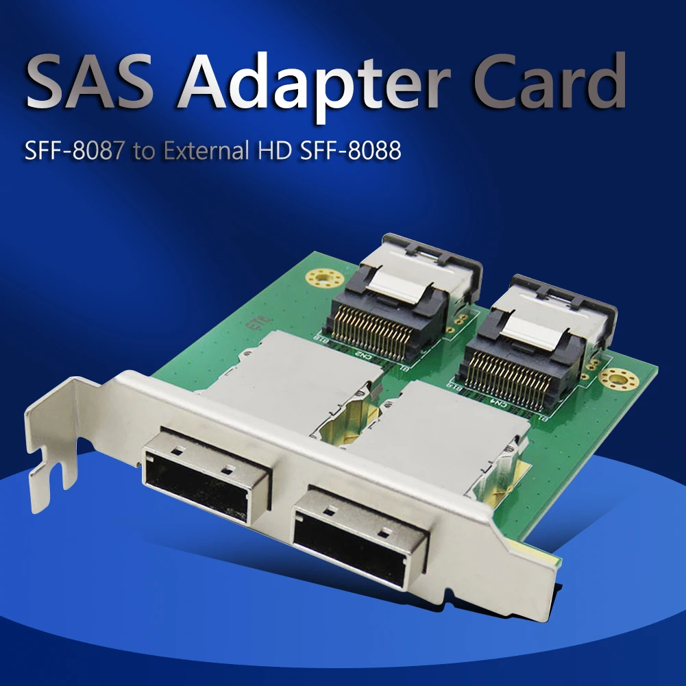 SAS Cable Mini SFF-8087 2 порт для внешней фотовспышки Женский адаптер передней панели PCI