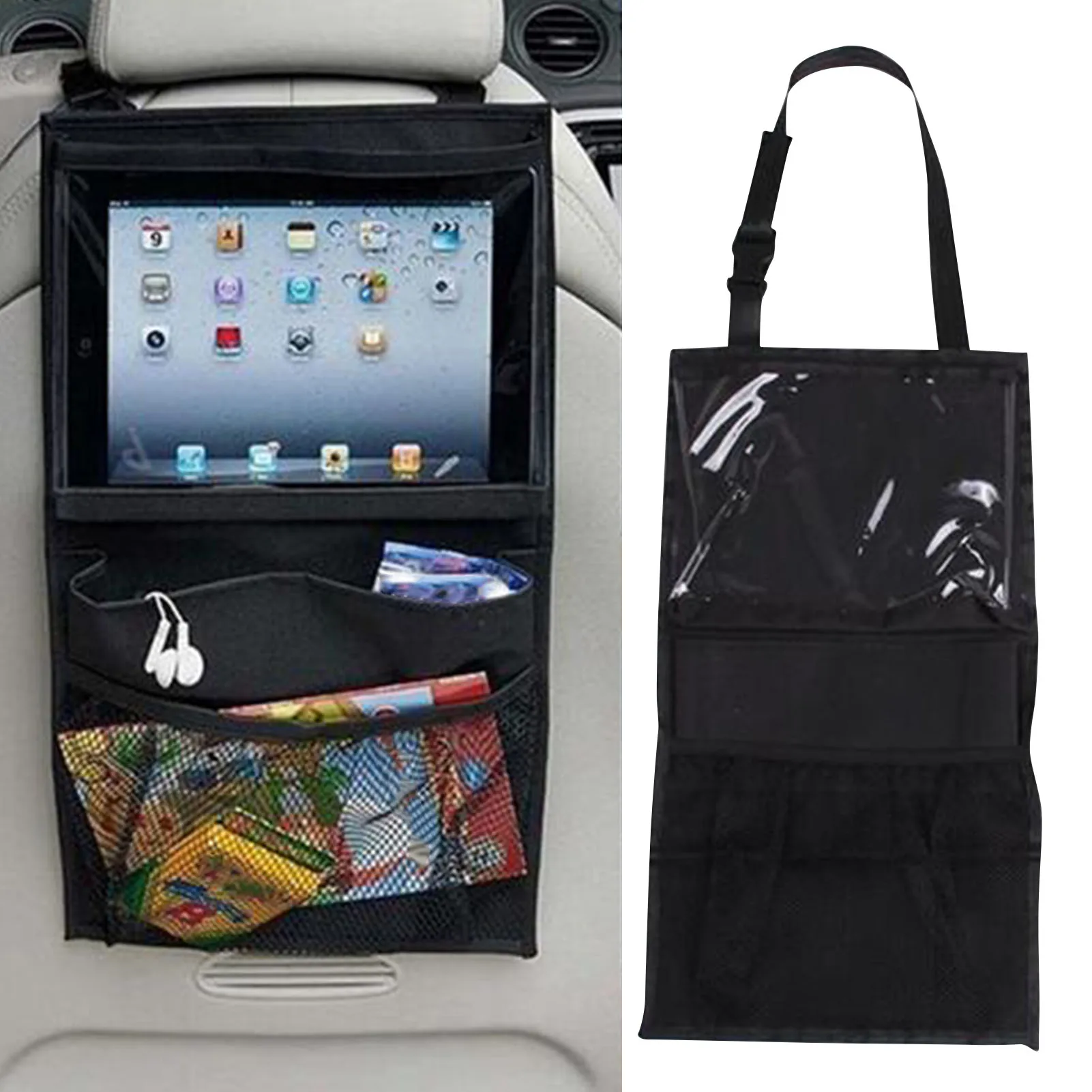 

Backseat Car Organizer Kick Mats Back Seats Protector Universal Fit Versatile Automotive Interior Accessories Storage Bags