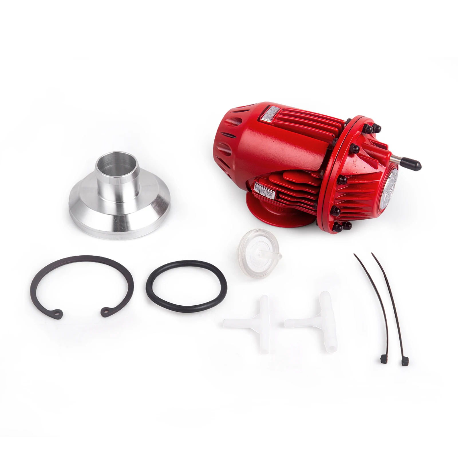 

RED 25 мм SQV SSQV Bov Турбо продувочный клапан Bov с переходным фланцем IV 4 ЧЕРНЫЙ/СЕРЕБРЯНЫЙ