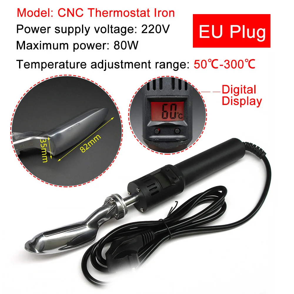 

220V Adjustable Thermostat Mini Iron for Leather Clothes Bags Leather Shoes Special Soldering Iron Leathercraft Hand Tool