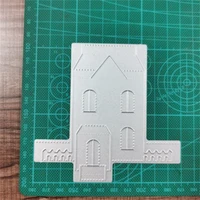 new 2022 3d house model metal cutting dies diy scrapbooking photo album decorative embossing paper card crafts die
