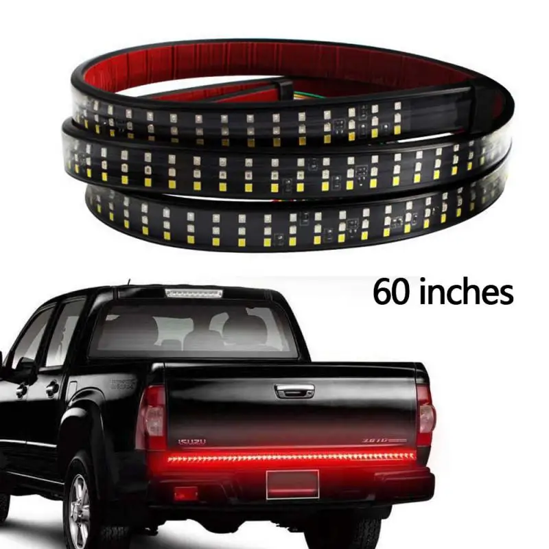 

60 Inch 12V Truck Tailgate LED Strip Light Bar Triple Row 5 Function With Reverse Brake Turn Signal For Jeep Pickup SUV Dodge