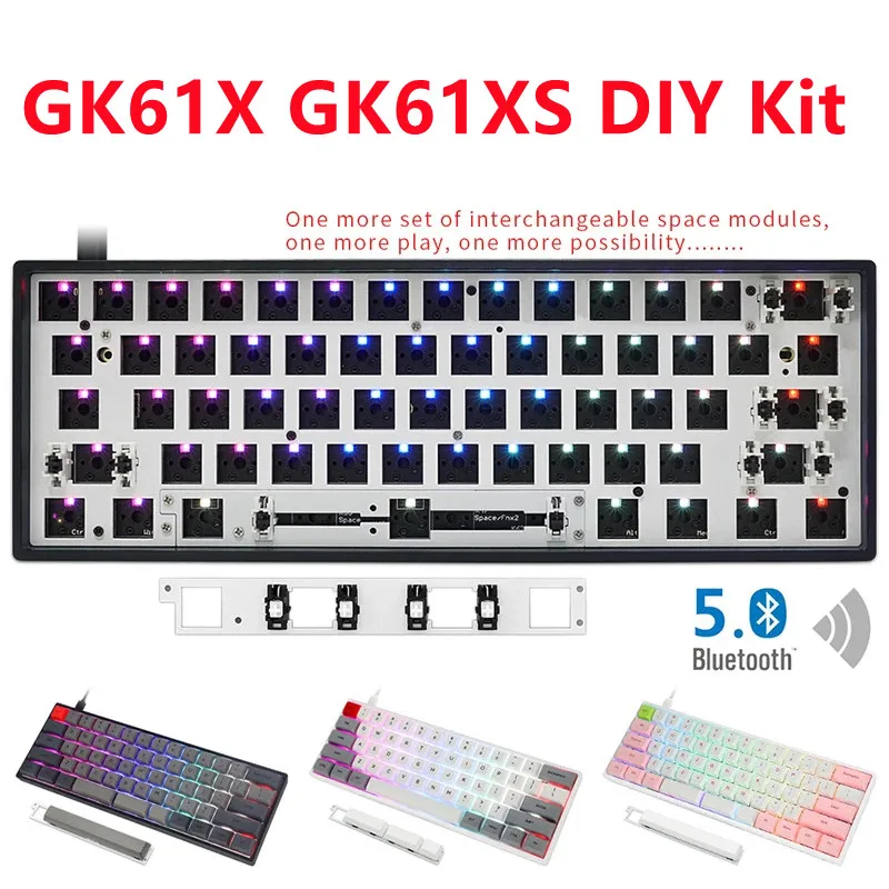 

SKYLOONG Gk61X GK61XS 60% DIY Kit Wired/Bluetooth Pcb Custom Mechanical Keyboard Rgb Switch Leds Hot Swap Programmable Socket