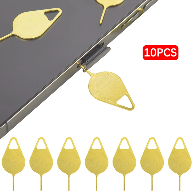 

10PCS Funny Anti-Lost Card Pin Eject Sim Card Tray Open Pin Needle Key Tool for Smartphone Sim Card Tray Removal Pin