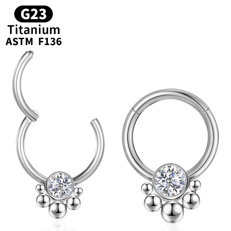 

tragus piercing nose rings Cartilage Earrings 16G Ear cuffs Clip septum Jewelry clicker Circular Helix Body Circular Shaped