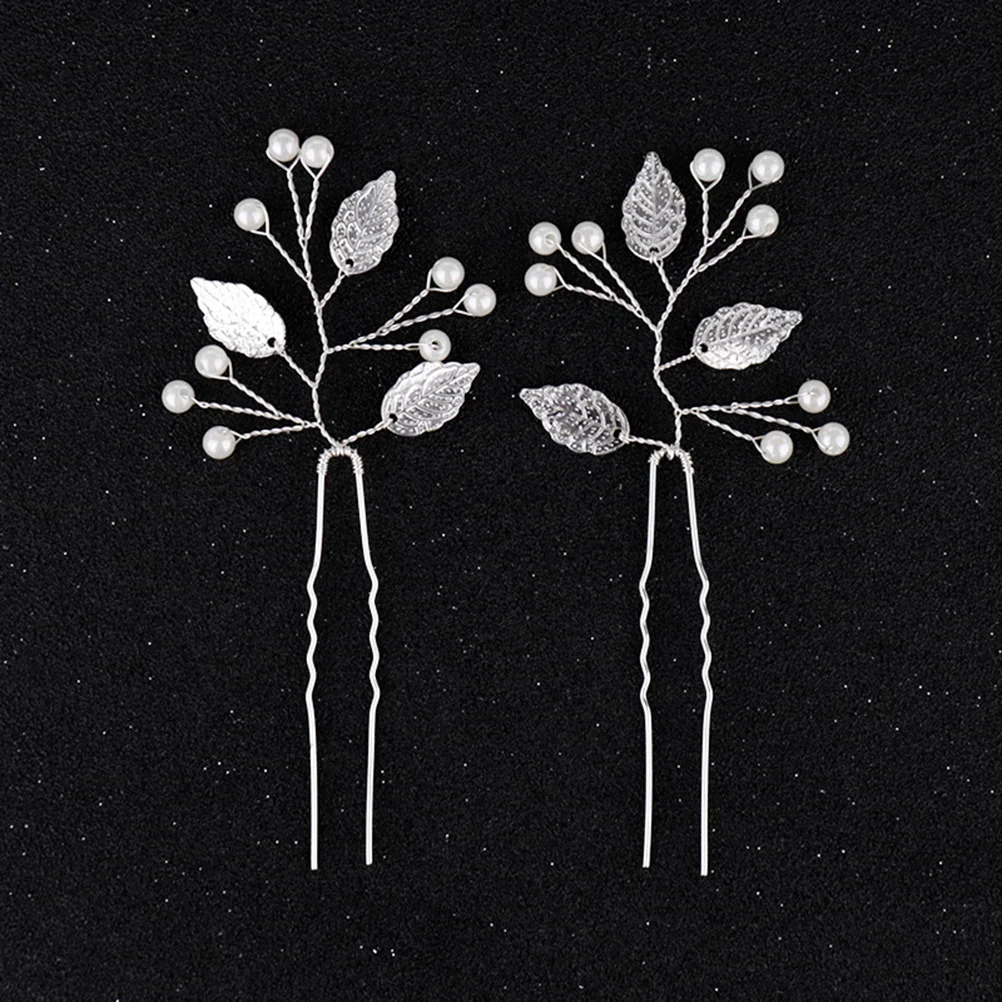 

4PCS Alloy Leaf Bridal Wedding Hair Accessories Headwear Hair for Decoration