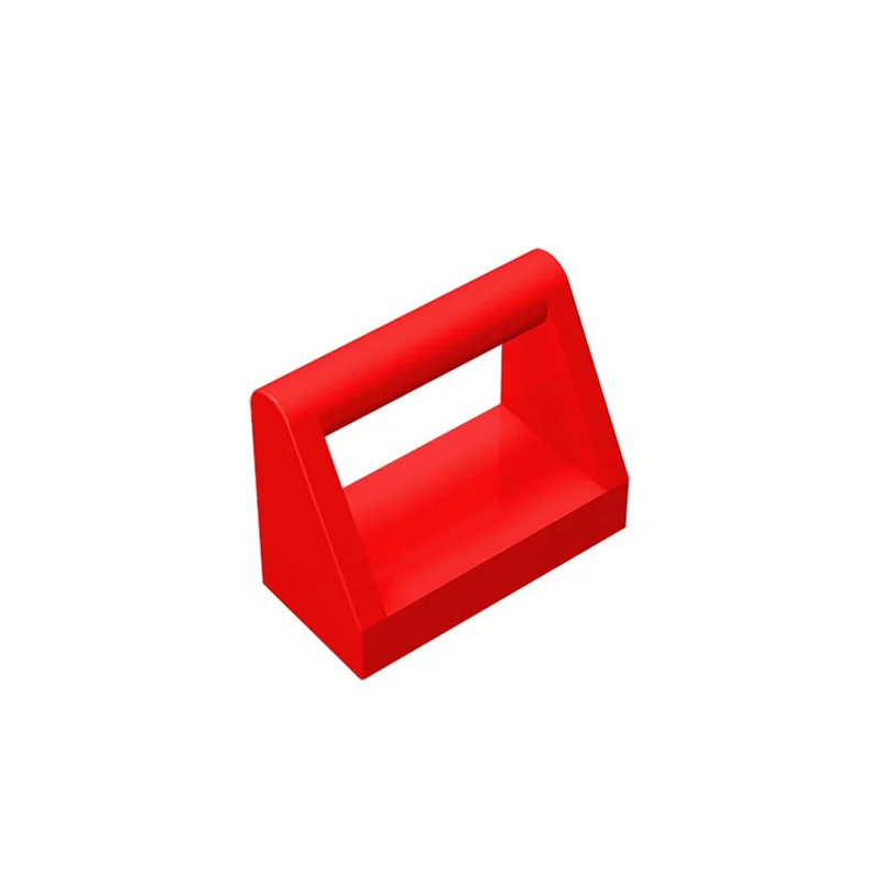 

10PCS 2432 Tile 1x2 with Bar Handle Brick Parts Building Blocks Accessories Assemble Replaceble Changeover Particle DIY Kid Toy