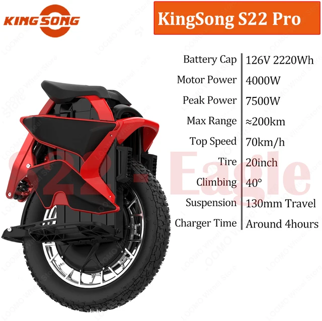 Моноколесо KINGSONG s22 Pro. Размер KINGSONG s22pro.