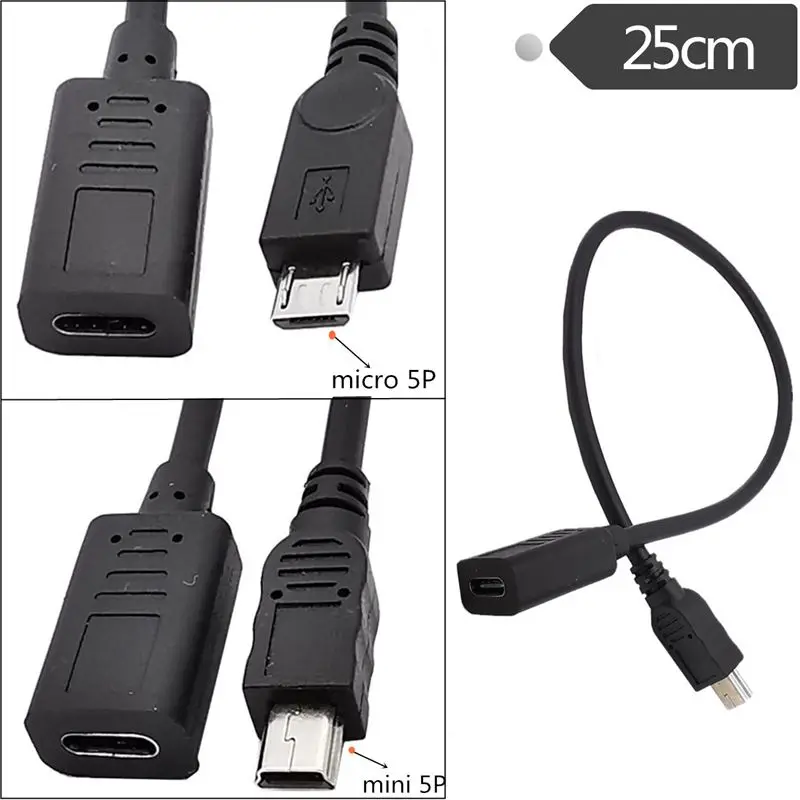 

Мини-кабель для зарядки и передачи данных с разъемом Type-C