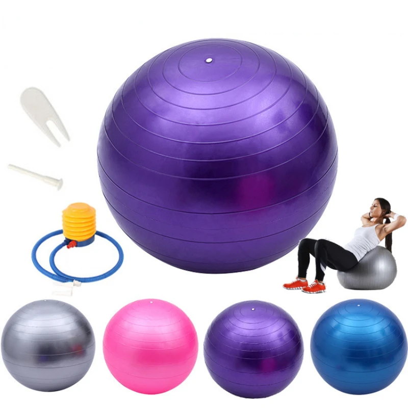 

45-75CM Women Yoga Balls Exercise Fitness Ball Thickened Explosion-proof Home Gym Pilates PVC Sport Equipment Balance Ball