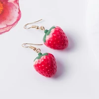 cute colorful earrings for women girls sweet korean dangle earring wholesale ear jewerly gift