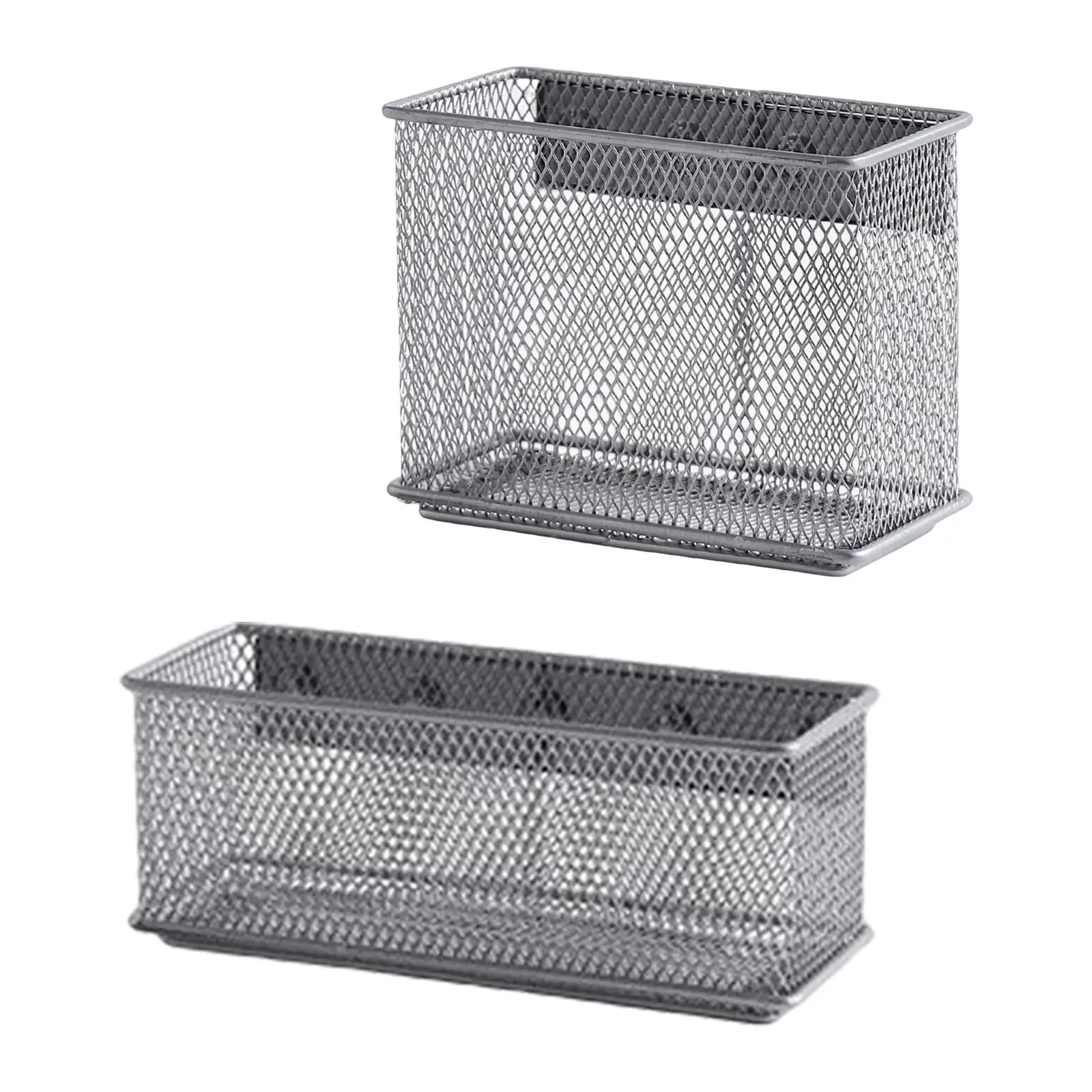 

Сетчатая Магнитная корзина для хранения, органайзер для хранения ручек