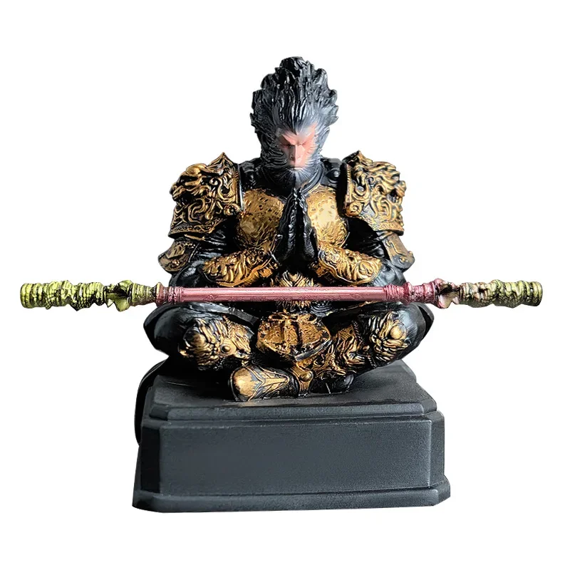 Фото Черный миф Wukong Monkey King Destiny Man, декоративный орнамент из смолы, игровая периферийная фигурка, модель №4