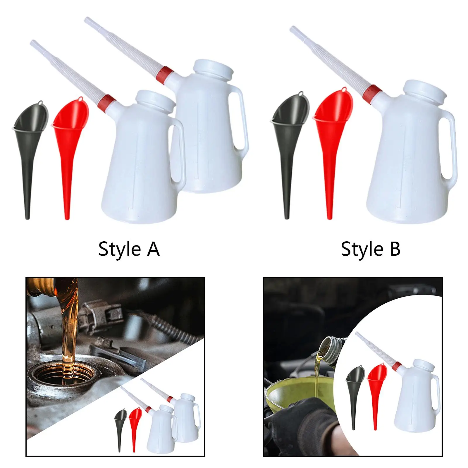 Мерный кувшин для масла герметичный 5 л контейнер моторного гибкий масляный