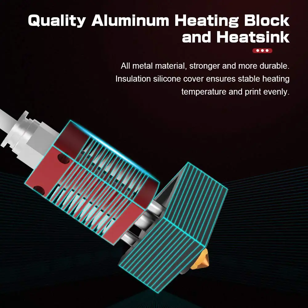Ender 3 Hotend с 10 шт латунными соплами 0 4 мм 2 MK8 силиконовая крышка экструдер для 3D