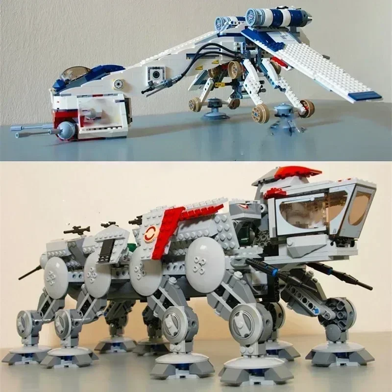 Фото Совместимая модель 10195 Republic, игрушки, Прямая поставка, день рождения, Рождество, для девочек, AT OT Walker, строительные блоки, кирпичи 05053 №3