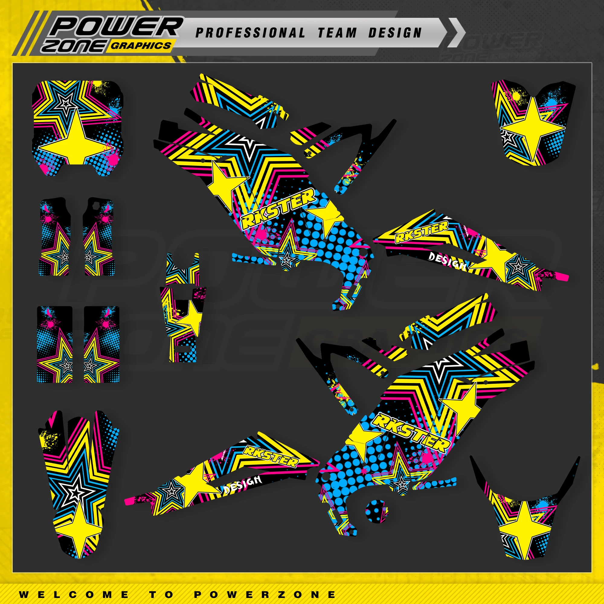 Фотографические детали для мотоцикла PowerZone Surron Sur ron Фоновые наклейки Bee X S 3C 2021 2022