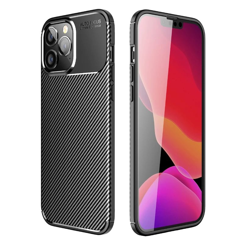 

Carbon Fiber Pattern Case For VIVO Y50 Y51S Y51A Y52 5G Y55S 5G Y55 Plus 5G Shockproof Soft TPU Anti fingerprint Cover