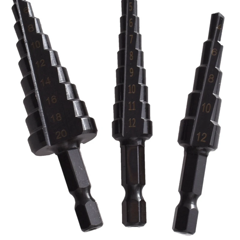 Новинка-4 шт. набор ступенчатых сверл из быстрорежущей стали пагода ступенчатое