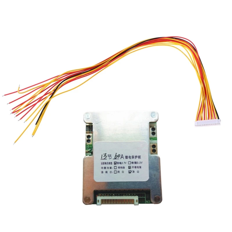 

Модуль платы BMS для аккумулятора, защитная плата BMS для литий-ионного аккумулятора 13S 48V