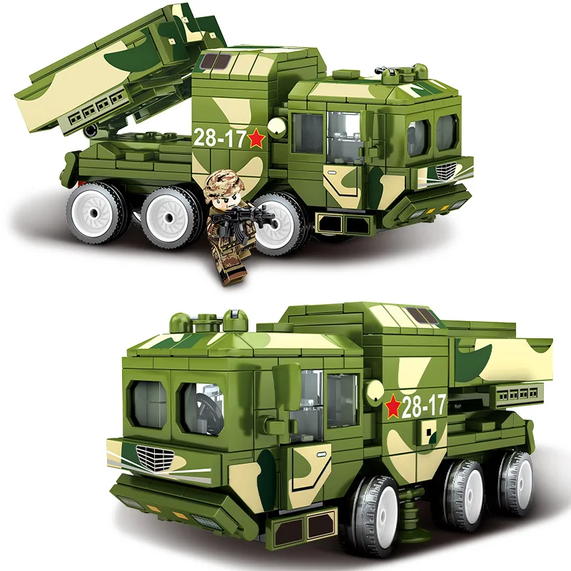 

MP 105601 Military Series Assembling Bearing Sword Missile Truck Assembling Model Boy Assembling Building Blocks Toy Gift Blocks