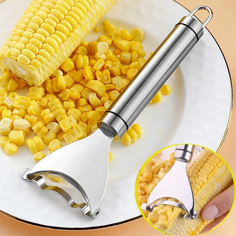 

Stainless Steel Corn Stripper Peeler Cob Cutter Thresher Corn Stripper Fruit Vegetable Tools Cooking Tools Kitchen Accessories