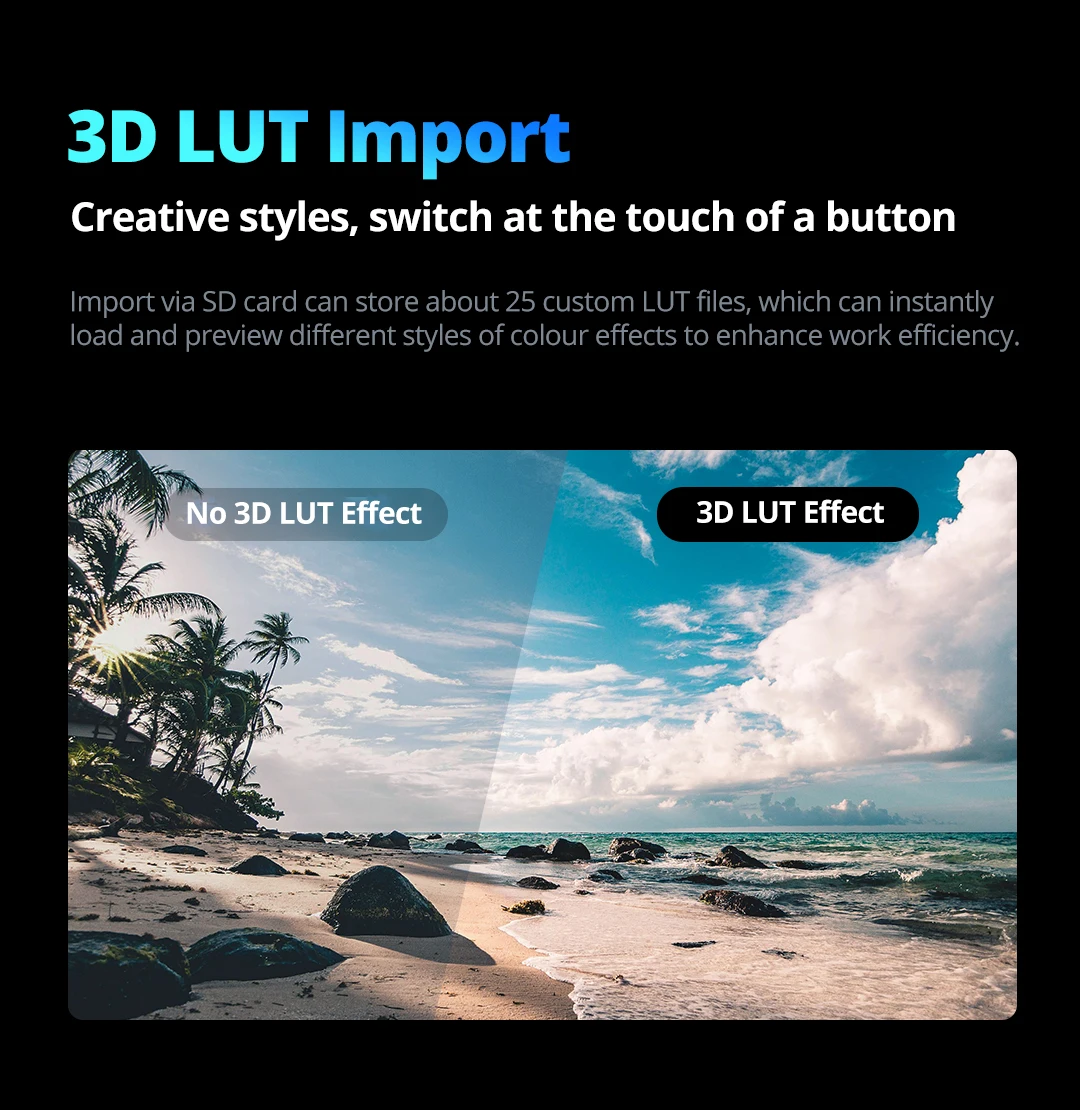 Фото Godox GM6S Pro 5,5-дюймовый 10 Вт 4K ультра яркий монитор камеры DSLR 3D LUT сенсорный экран IPS FHD 1920x1080 видео 4K HDM1 полевой моноito №5