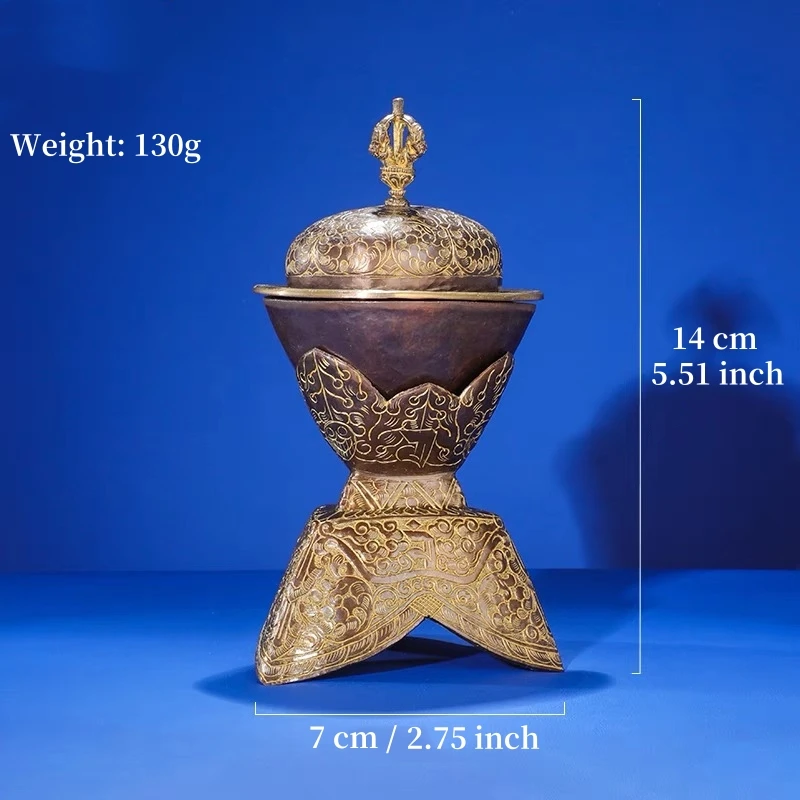 

Медная чаша Тоба коричневого цвета