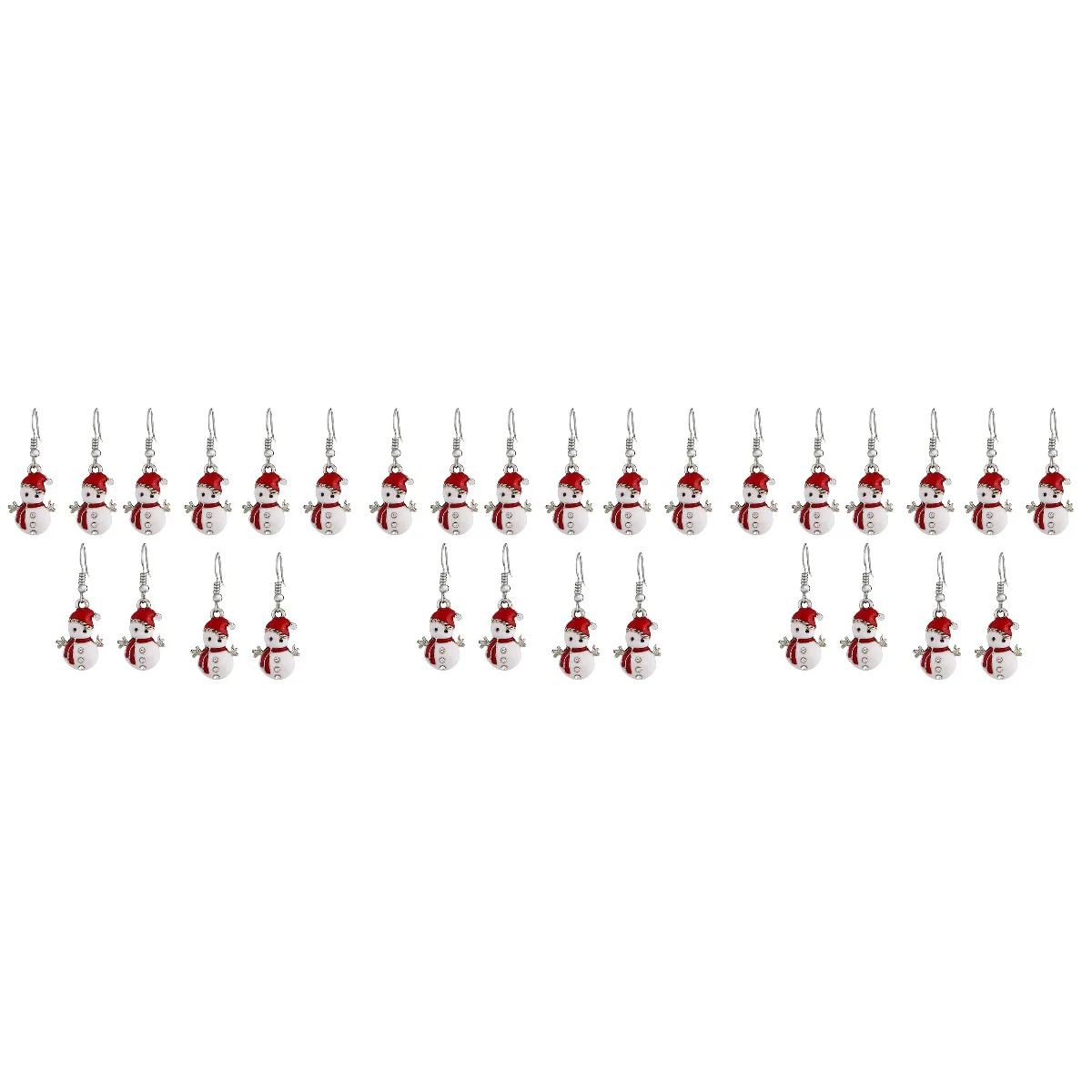 

Earrings Christmas Snowman Holiday Dangle Jewelry Drop Earring Pendant Ear Xmascute Winter Gift Silver Sterling S925 Decor Party