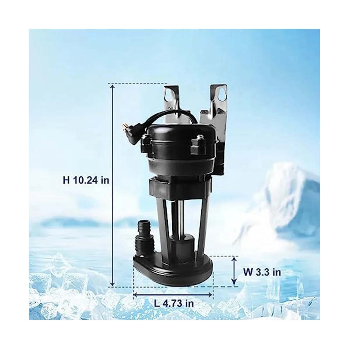 Сборка водяного насоса 7623063 115 В 60 Гц 6 Вт для льдогенератора manitfruit подходит A B C E G H