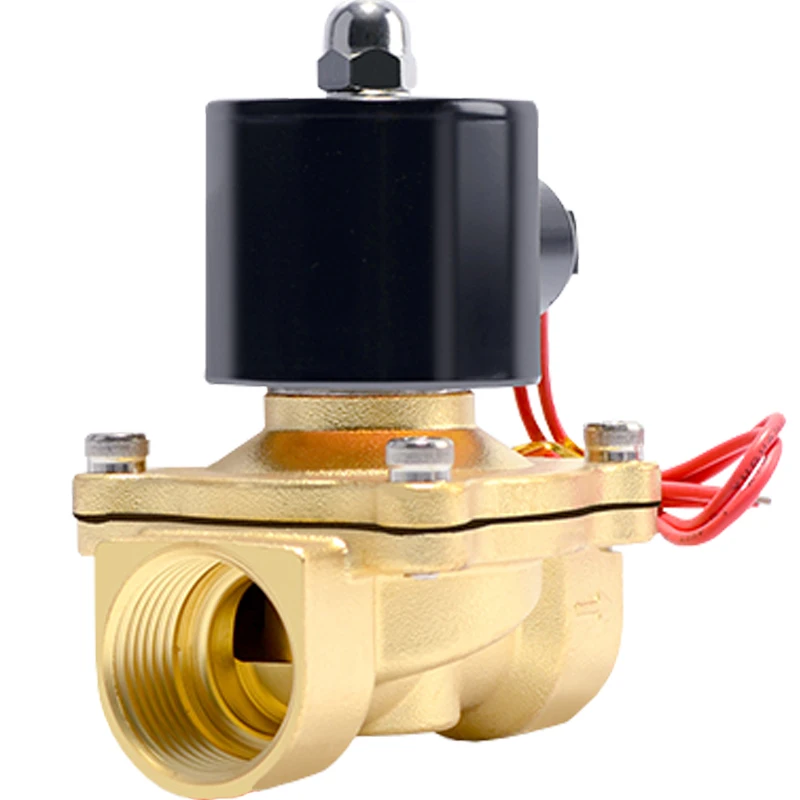 

Нормально замкнутый латунный Электрический электромагнитный клапан 220 В/110 В/12 В/24 В DN8 DN10 DN15 DN20 DN25 N/C пневматический клапан для воды, масла, во...