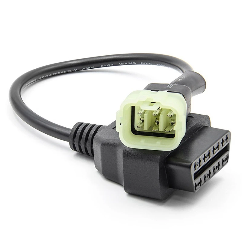 

Кабель адаптера OBD2 с 6 контактами на 16 контактами Диагностика неисправностей двигателя и соединительный кабель для детектора для KTM 1190 690