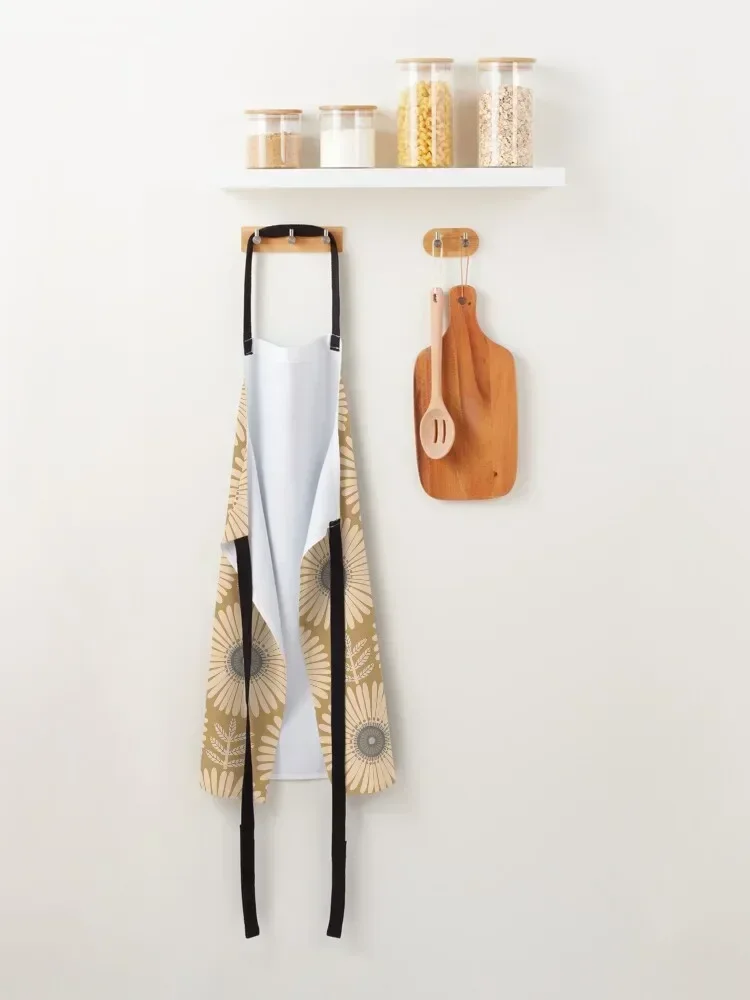 Gertrud - Горчичный фартук для женщин с карманом Kitchen Front домашний женский